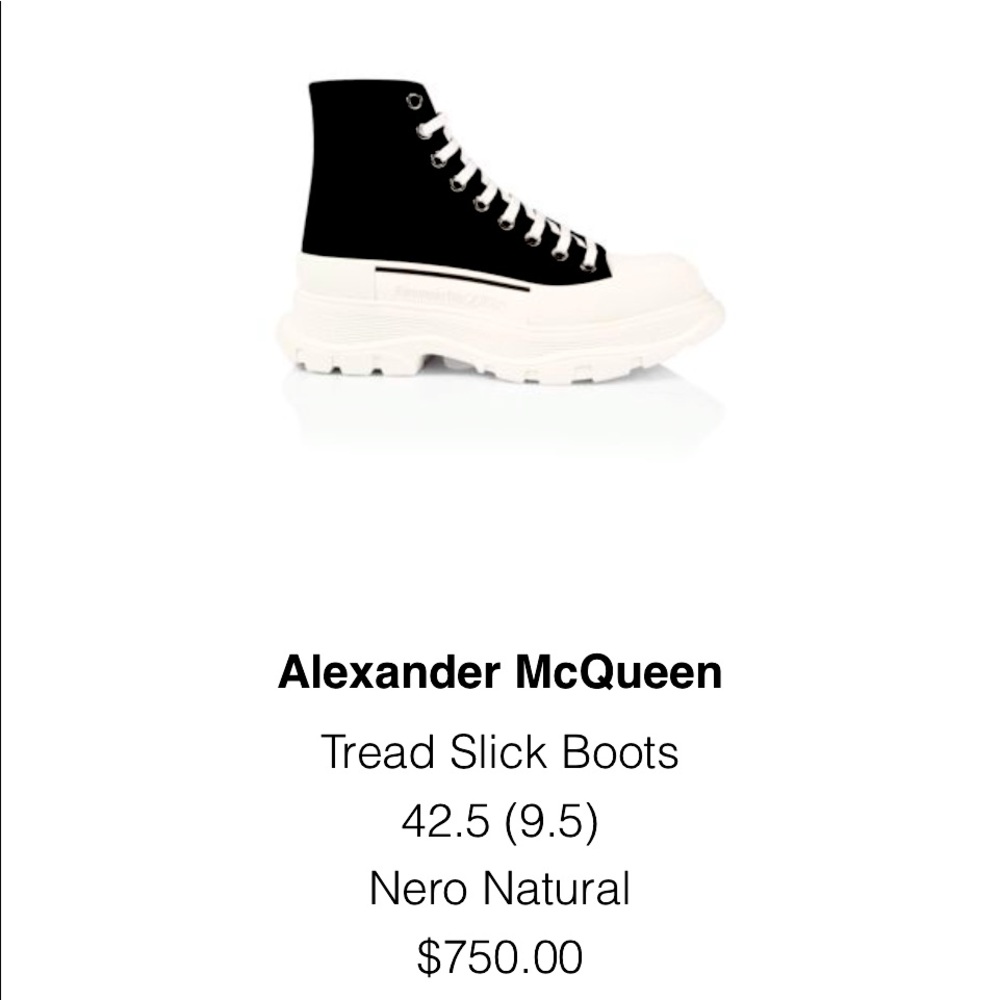 Alexander McQueen tred slick boots